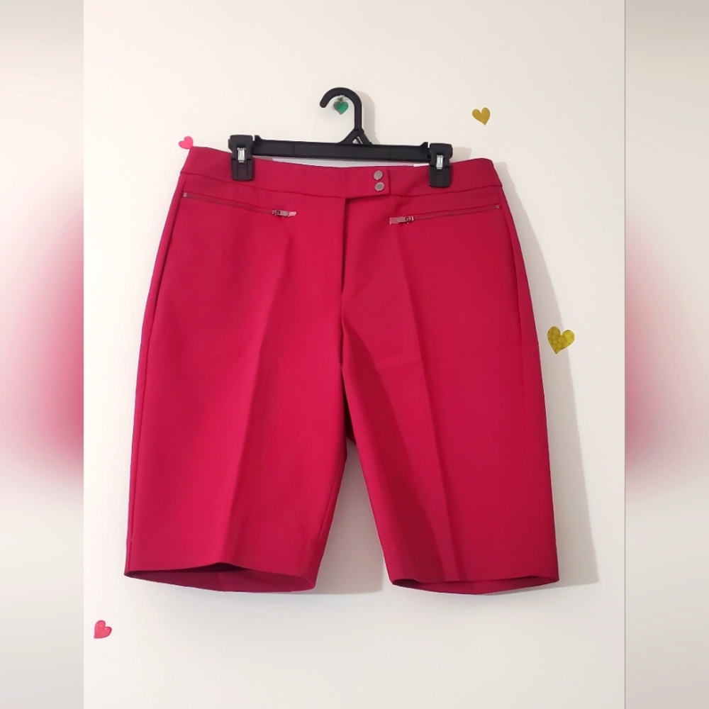 White house Black market midnight orchid bermuda shorts